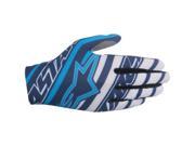 Alpinestars Dune 2016 MX Offroad Gloves Navy Blue White Cyan LG