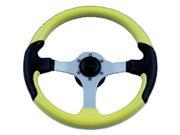 Uflex Steering Whl yellow blk Grips Spargi y s