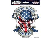 Lethal Threat Decals Live Free Or Die Lt88061