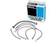 Drag Specialties Stainless Steel Braided Oil Line Kits Ss 90 e92 St