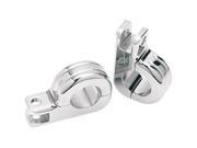 Drag Specialties Two piece Footpeg Clamps 1 1 4 hwy Foot
