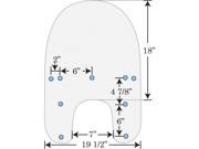 Memphis Shades 15in. Replacement Plastic for HD Detachable Compact Windshield Gradient Black American VTwin MEP6131