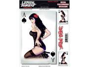Lethal Threat Decals Ace Of Spades Girl Lt90525