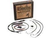 Burly Brand Black Vinyl Cable line Kits Control 11 13 Flst 14 B30 1070