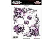 Lethal Threat Floral Rose Skull 4 pk Lt88459
