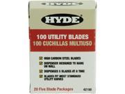 Hyde Tools Hd Utility Knife Blades 100 pk 42150