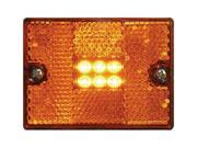 Seachoice Products Led Amber Square Stud mount 50 52891