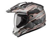 G max Gm11 D s Adventure Helmet Flat Black hi vis Orange 2xl
