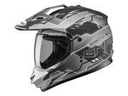 G max Gm11 D s Adventure Helmet Flat Black silver X G5117457 Tc 17