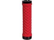 Odi Lock on Grips W alloy Clamps Red 130mm D3ovnbr