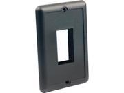 Jr Products Ip66 Single Switch Plate Black 14045