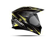 Zoan Helmets Synchrony Dual Sport Helmet Hawk Yellow Xl 521 537sn e