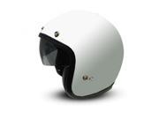 Zoan Helmets 3 4 Retro Open Face Helmet Matte White Sm 032 154