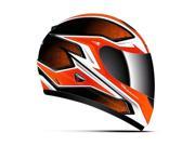 Zoan Helmets Thunder Youth M c Helmet Orange Medium 223 161