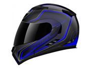 Zoan Helmets Flux 4.1 M c Helmet Comm Ander Gloss Blue Xs 137 113