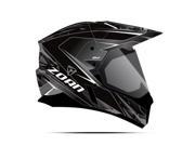 Zoan Helmets Synchrony Dual Sport Helmet Hawk Silver Medium