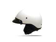 Zoan Helmets Route 66 Half Helmet Mat Te White Medium 031 085