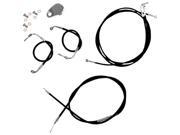 La Choppers Handlebar Cable And Brake Line Kits Black Bch Fltr Abs