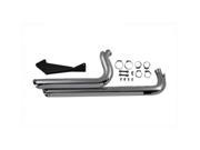 V twin Manufacturing Exhaust Drag Pipe Set Side Shots 1800 0750