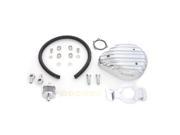 V twin Manufacturing Tear Drop Air Cleaner Kit Finned Chrome 34 0665