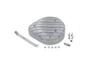 V twin Manufacturing Tear Drop Air Cleaner Kit Finned Chrome 34 0685