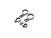 V twin Manufacturing Exhaust Pipe Clamp Set Chrome 31 3953
