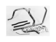 V twin Manufacturing Fishtail Dual Exhaust System Kit Chrome 29 1154