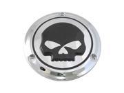 V twin Manufacturing Skull Derby Cover Black 42 1258