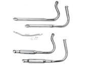 Paughco 1 3 4in. Close Fit Staggered Dual Drag Pipe Exhaust System