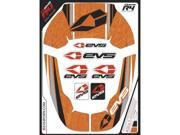 EVS R4 Race Collar Graphics Kit Martini Orange Youth