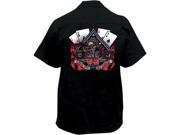 Lethal Threat Embroidered Work Shirts Let It Ride Black Fe50133xl