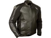 Fly Racing Apex Leather Jacket Black Sz 46 5213 478 700~46