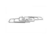 V twin Manufacturing Chrome Saddlebag Guard Kit 49 2508