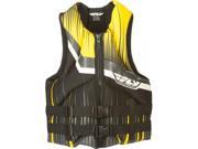 FLY Racing Neoprene 2015 Mens Life Vest Black Yellow XS