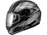 G max Gm64s Modular Helmet Carbide Matte Black dark Silver Xs