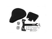 V twin Manufacturing Black Leather Solo Seat And Mount Kit 47 0149