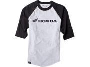 Factory Effex Baseball T shirts Tee Bb Honda Grey blk Large 17 87324