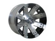Vision Wheel Vision Aluminum Wheel 158 Buckshot Black 12x7