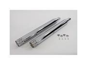 V twin Manufacturing Muffler Set With Chrome Shooter Style End Tips