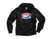 100% Fleece Zip Hoodies Official Black Xl 36005 001 13