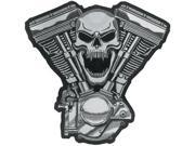 Lethal Threat Embroidered Patches Skull Motor Lt30069