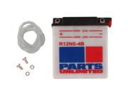 Parts Unlimited Conventional Batteries Battery 12n5 4b R12n54b