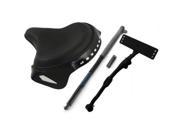 V twin Manufacturing Black Leather Deluxe Solo Seat Kit 47 0783