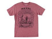 Metal Mulisha T shirts Tee Mm Sap Mock Bur L M455s18434burl