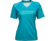 Fly Racing Action Ladies Jersey Turquoise Xs 356 6108xs