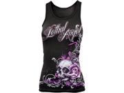 Lethal Threat T shirts Tank Wm Skull Flor Black Lt20208s