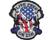 Lethal Threat Embroidered Patches Live Free Or Die Mn32022