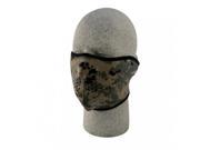 Zan Headgear Neoprene 1 2 Face Mask Digital Green Camouflage Wnfm169gh