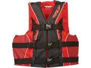 FLY Racing Nylon Life Vest Adult Black Red SM MD
