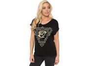 Metal Mulisha Women s T shirts Tee Mm W Tristar 3 Black L